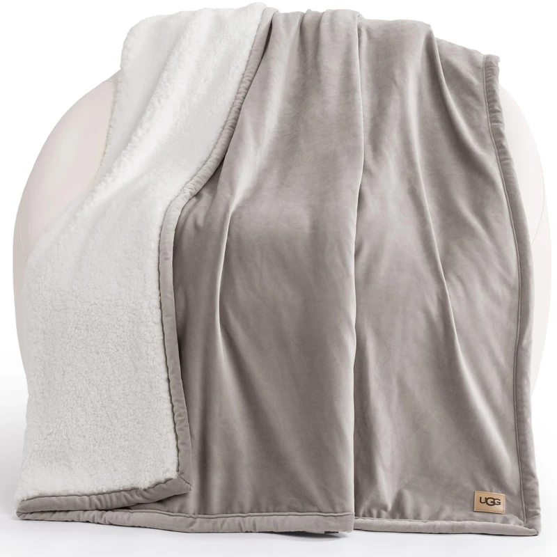 UGG Bliss Sherpa Throw, One Size, Oyster