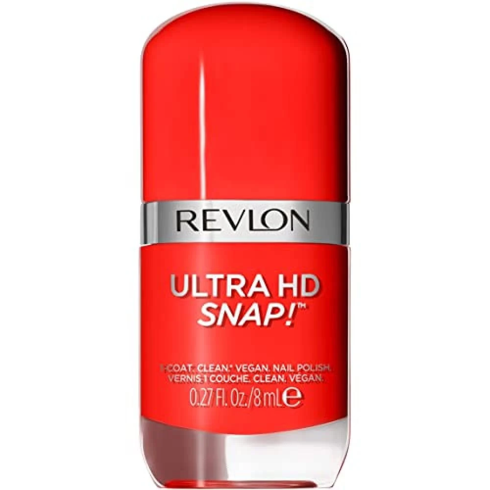 Revlon Ultra HD Snap Nail Polish, Long Lasting Vegan Formula, Quick Drying & One-Coat Full Coverage Colour (8ml) She's On Fire (031) Unisex