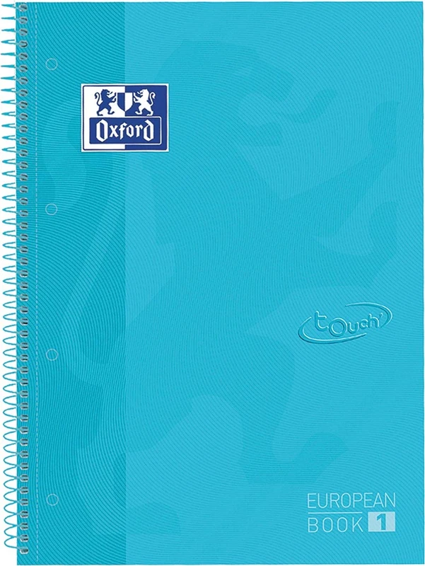 Oxford Spiral Notebook Eebook 1 x DIN A4+ 80 Sheets 5 mm with Baby Touch Margin - Image 1