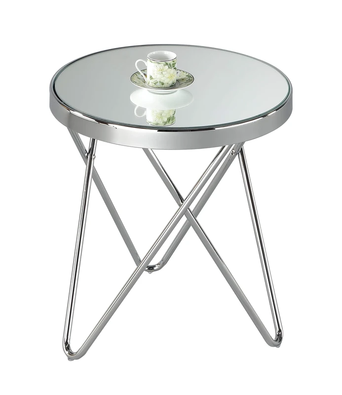 Aspect PUCCINI Mirror Top Side Table/End Table/Lamp Table (Chrome/Mirror) ST15CH