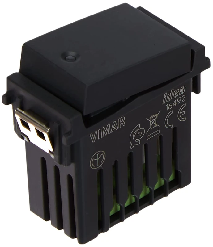 Vimar Idea 16492 Wireless View Toggle Switch with Relay Output for Lamps, Transformers and Remote Control with Double Bluetooth 5.0 and Zigbee 3.0