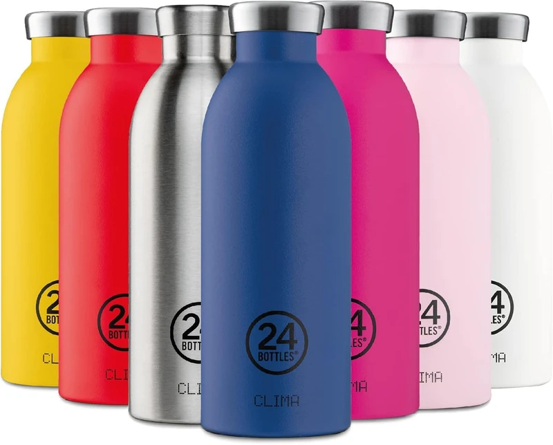 24Bottles Clima Bottle 500ml Stainless Steel Vacuum Insulated Water Bottle | Vacuum Insulated & BPA Free Flask (Purple) - Image 1