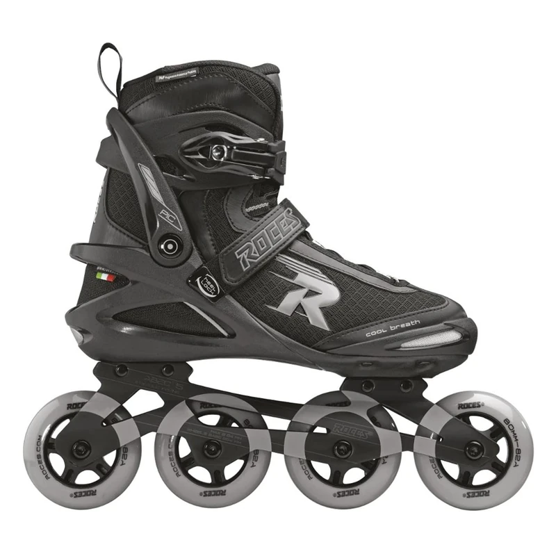 Roces Unisex - Adult Pic TIF Inline Skate, Black-Light Grey, 38