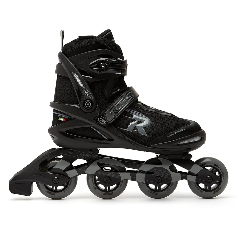 Roces Unisex - Adult Pic TIF Inline Skate, Black-Light Grey, 43 - Image 1