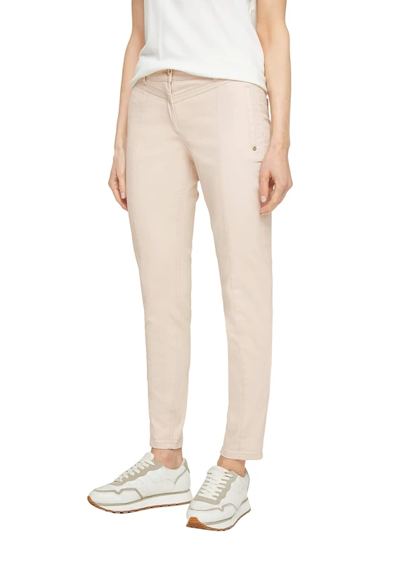 comma Women's Trousers, 8031 Beige, 14