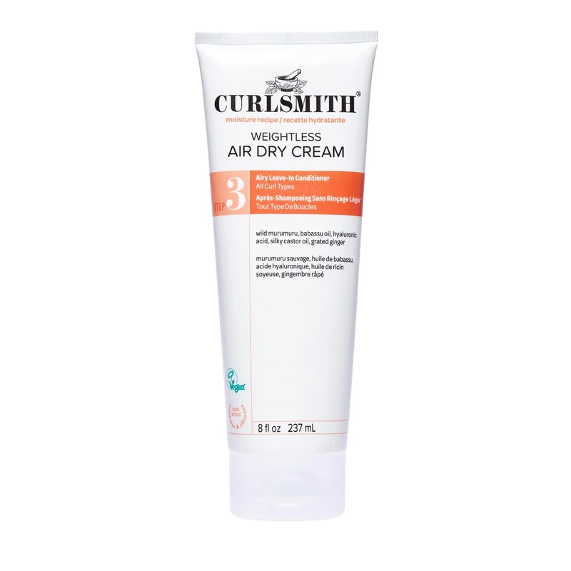Curlsmith Weightless Air Dry Cream - Vegan Leave-In Conditioner