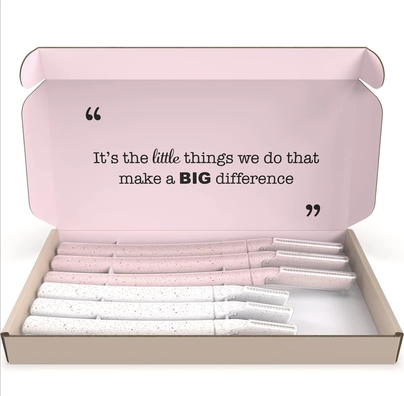 The Little Eco Company Biodegradable Dermaplaning Blades - 6 Pack