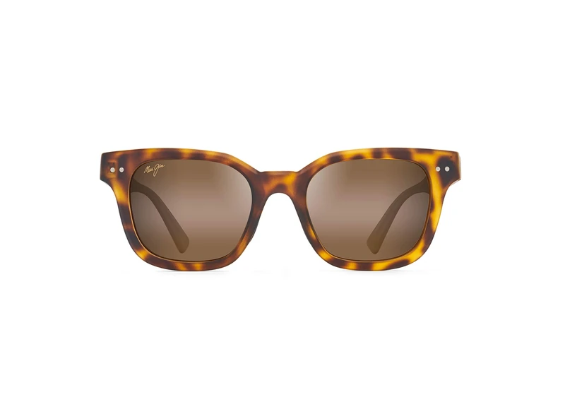 Maui Jim unisex-adult Shore Break Classic Sunglasses, Matte Tortoise W/Tran Tan Temp/Hcl Bronze Polarized, M
