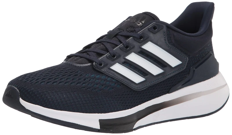 adidas Men's EQ21 Trail Running Shoe, Ink/White/Crew Navy, 12