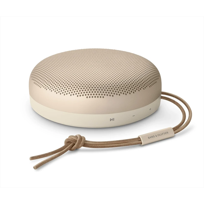Bang & Olufsen Beosound A1 (2nd Gen) – Portable Waterproof Bluetooth Speaker (IP67), 360 Sound, Alexa Voice Control, 18 Hours Battery, Compact Wireless Speaker for Outdoors & Travel - Gold Tone