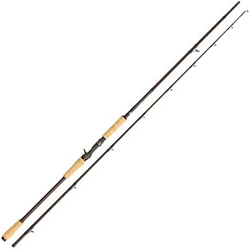 Abu Garcia Beast Pro Power Baitcasting Rod, Lure Fishing Rod, SpinPower Pike Baitcasting Rod, Predator Fishing, Unisex, Black / Red, 2.44m | 20-60g