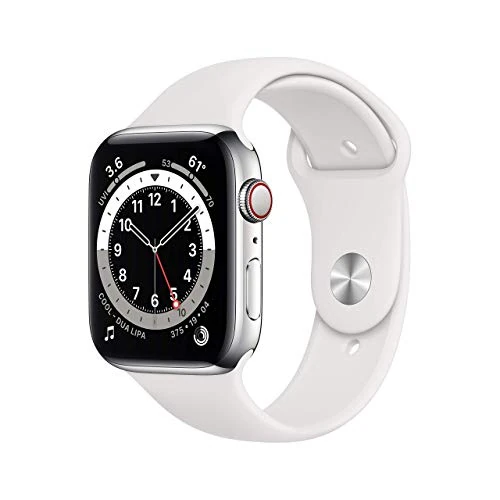 Apple Watch Series 6 GPS + Cellular, 40mm Silver Aluminium (Renewed)