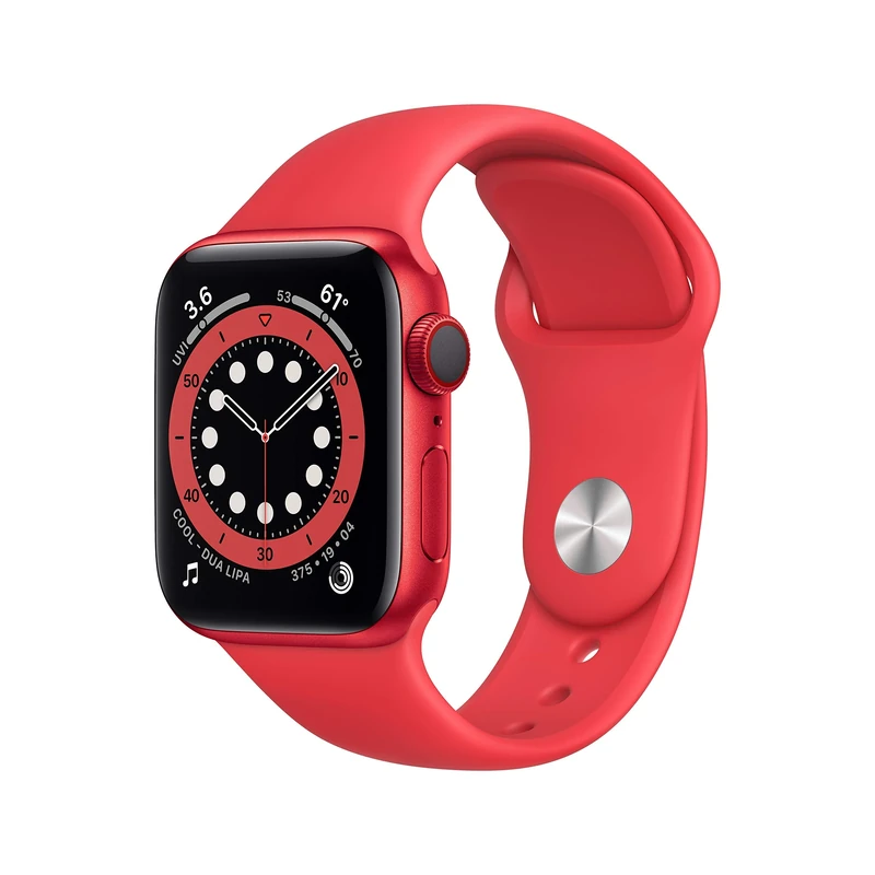 Apple Watch Series 6 (GPS + Cellular, 40mm) - (PRODUCT)RED Aluminium Case with (PRODUCT)RED Sport Band (Renewed)