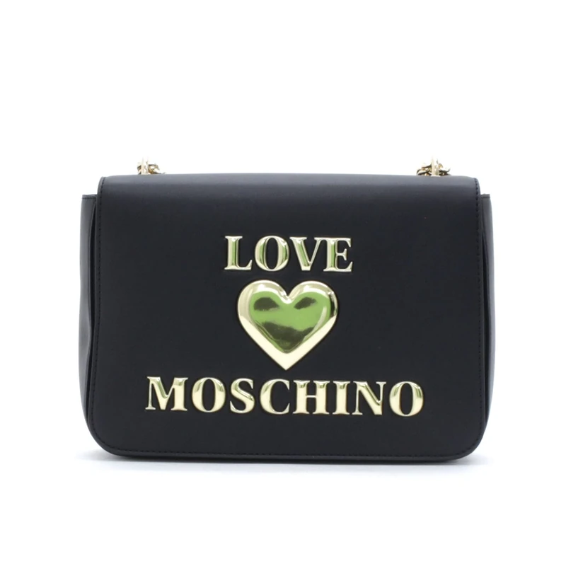 Love Moschino Women's Shoulder Bag, Women's Shoulder Bag, Pre Collection Fall Winter 2021 Women, Black, Medium - Image 1