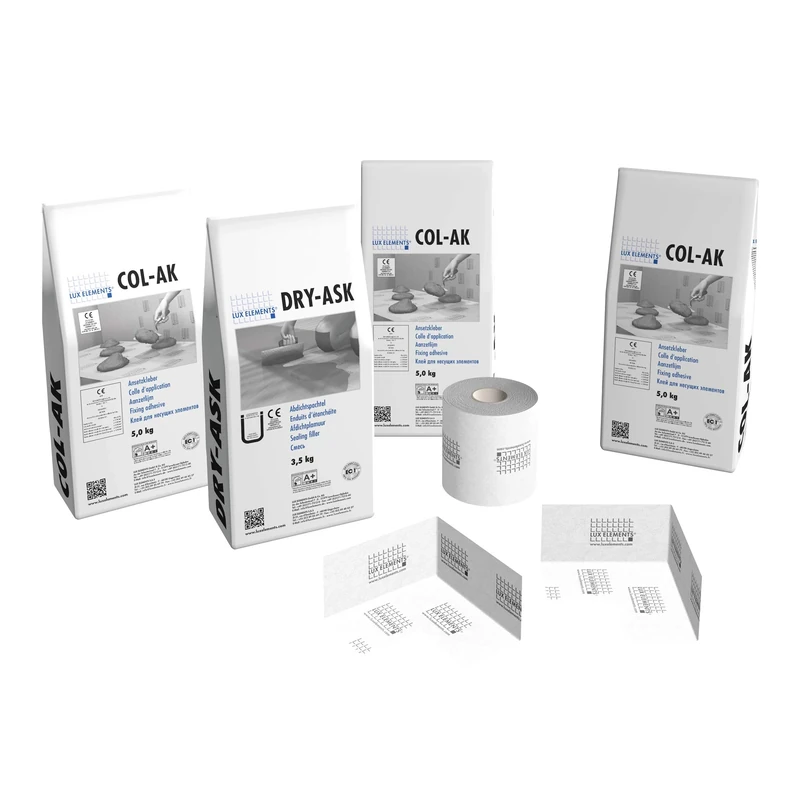 LUX ELEMENTS TUB-KIT UNI GK LTUBE1098, White, Montagematerial, Mittel