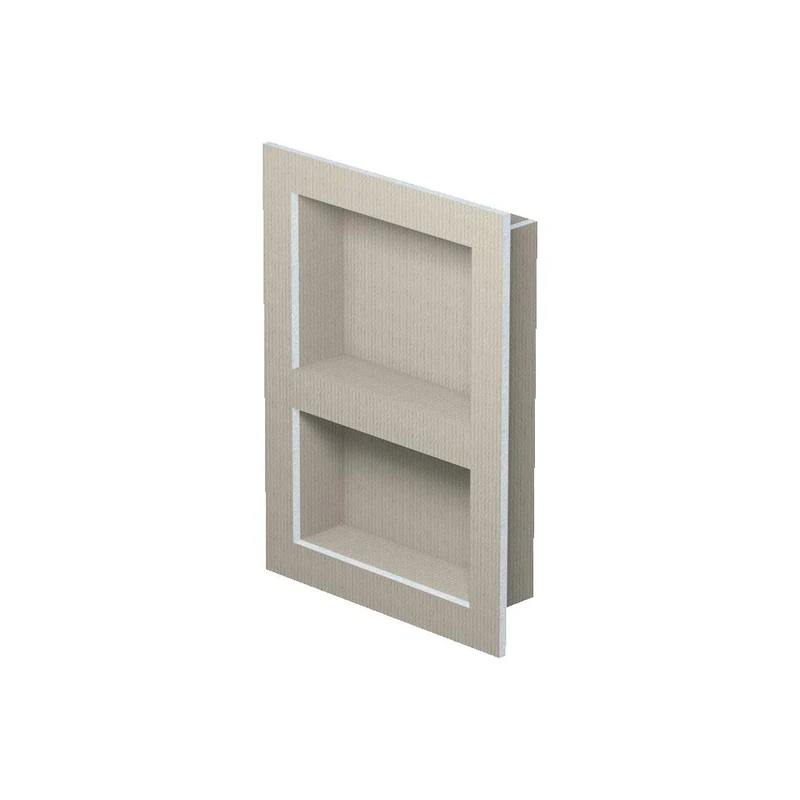 LUX Elements Wall Recess Shower Ready to Tile 55.9 x 40.6 cm I Prefabricated Shower Niche Made of Hard Foam I Space-Saving Storage Option in Shower and Bathroom