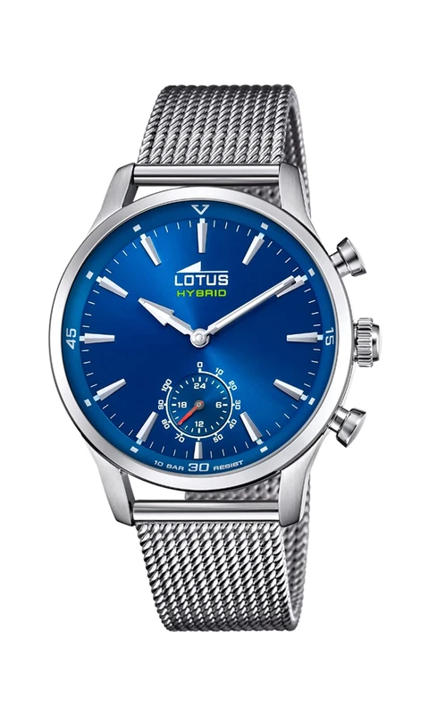 LOTUS Watch Model 18803 from The Connected Collection, 43 mm case with Steel Strap for Men, Blue, Bracelet