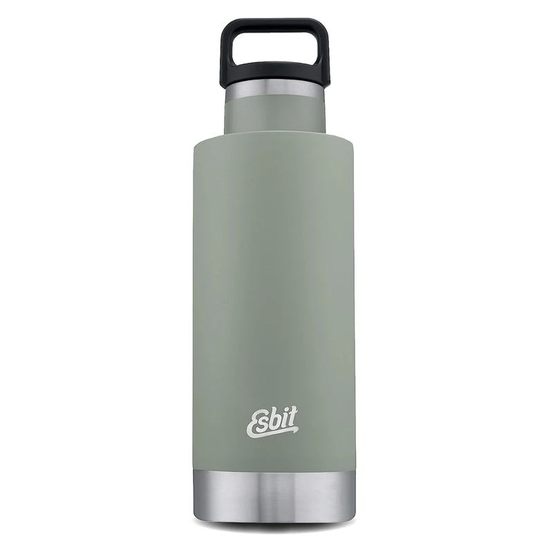 Esbit Vacuum Flask Sculptor Stainless Steel Drinking Bottle 750 ml in Grey for Hot and Cold Drinks