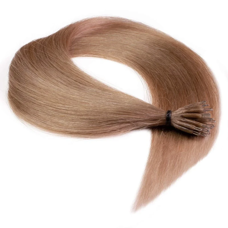 hair2heart Remy Real Hair Nano Ring Extensions 60 cm Colour #12 Honey Blonde 100 g Pack of 100