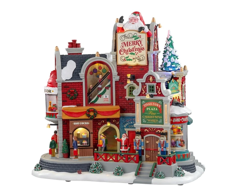 Lemax 05700-UK Christmas Village Sights & Sounds: Tinseltown Plaza