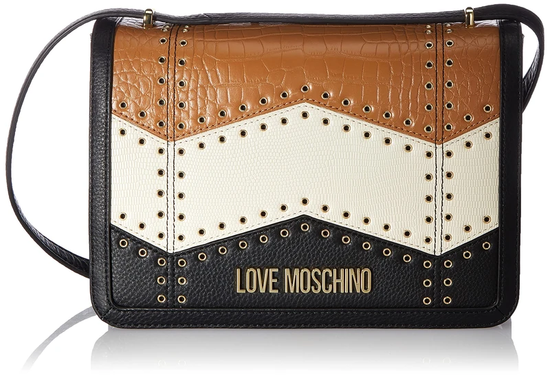 Love Moschino Women's Shoulder Bag, Pre Collection Fall Winter 2021, Black, 18x26x9