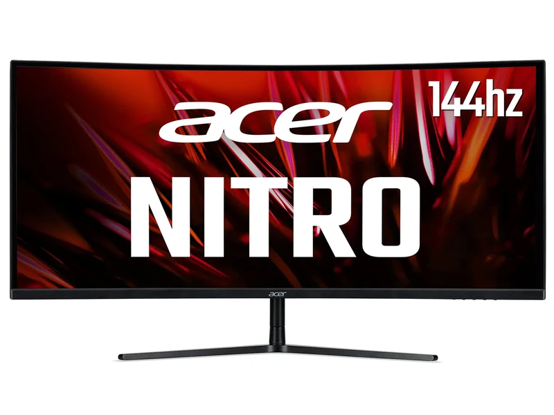 Acer Nitro EI342CKRPbmiippx 34 inch Ultrawide Quad HD Curved Gaming Monitor (VA Panel, FreeSync Premium Pro, 144Hz, 1ms, HDR 400, DP, HDMI, Black)