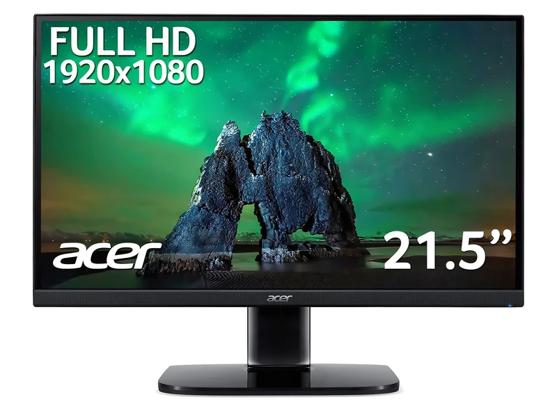 Acer KA222Qbi 21.5 inch Full HD Monitor (IPS Panel, FreeSync, 75Hz, 1ms, HDMI, VGA, Black)
