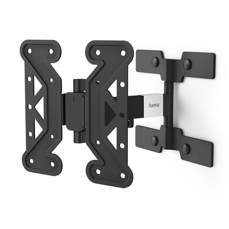Hama Ultraslim Full Motion TV wall mount for televisions from 19-48 inches, VESA to 200 x 200 mm, Black