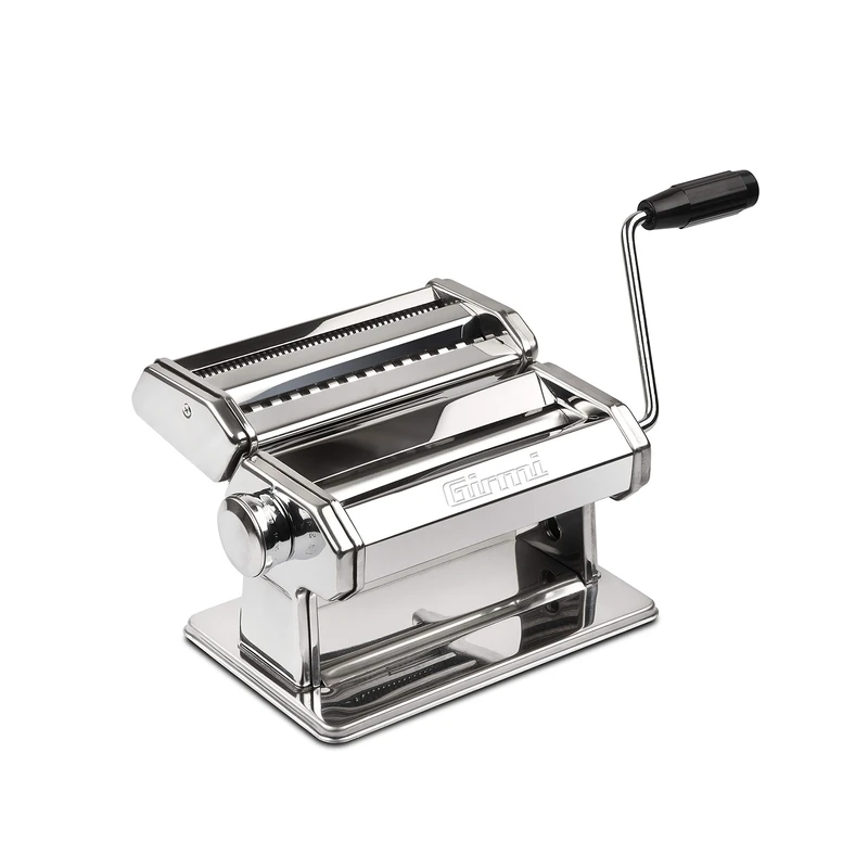 Girmi IM90 Pasta Machine, 9 Adjustments, 15 cm Aluminium Rollers, Stainless Steel