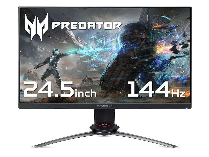Acer Predator XB253QGPbmiiprzx 25 Inch Full HD Gaming Monitor (IPS Panel, G-SYNC Compatible, 144 Hz, 2ms, HDR 400, Height Adjustable, DP, HDMI, USB Hub, Black)