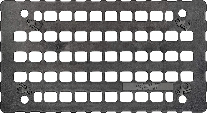 PELI EZ-Click Molle Panel Accessory for 1535 PELI Air case, Detachable Multi-Use Lid Organizer for Molle-style Pouches and Straps, Colour: Black