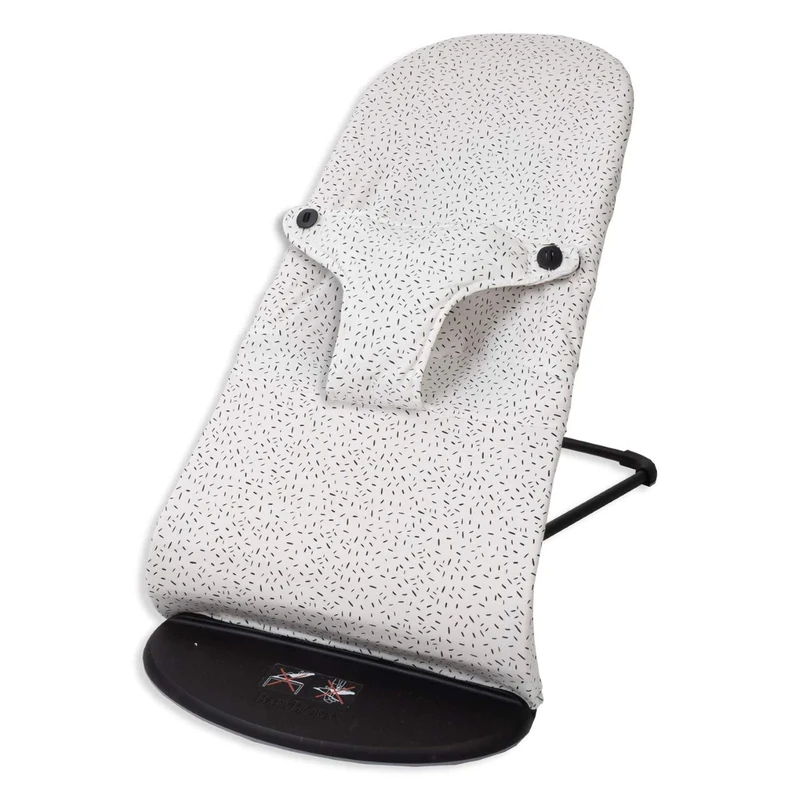 Babyline Bocobla – Hypoallergenic, Hyper-Soft and Breathable Cotton Cover for Babybjörn Balance, Soft and Bliss Hammock (White Confetti), Unisex