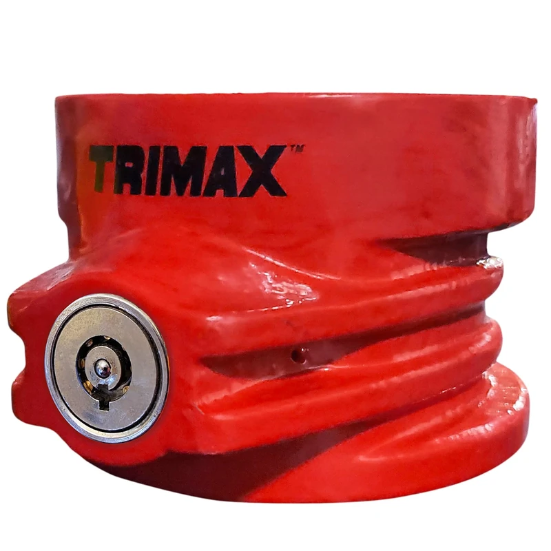 Trimax TFW80HD 5th Wheel King Pin Lock, Red