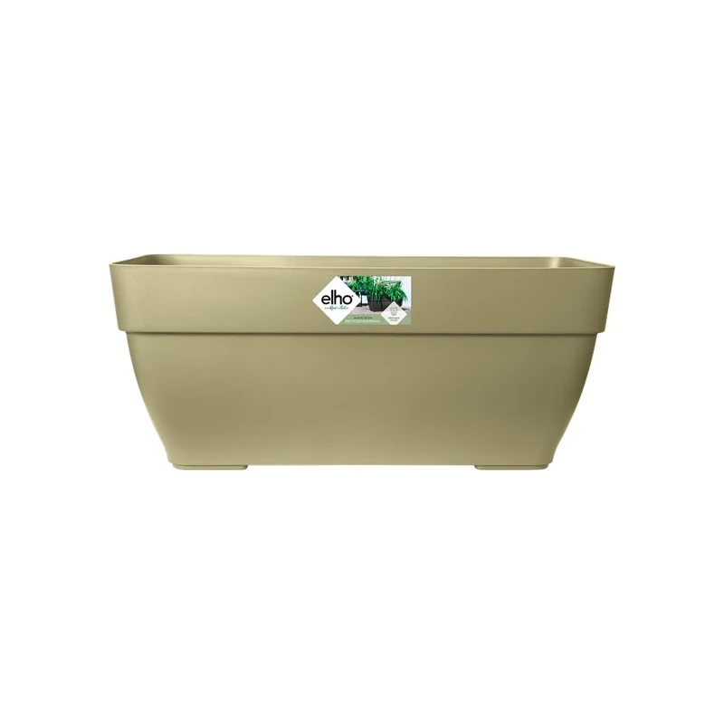 elho Vibia Campana Trough 80 - Planter for Outdoor - Ø 76.5 x H 33.3 cm - Green/Sage Green