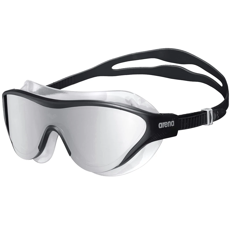ARENA Unisex's The ONE MASK Mirror Goggles, Silver-Black-Black, Size One Size