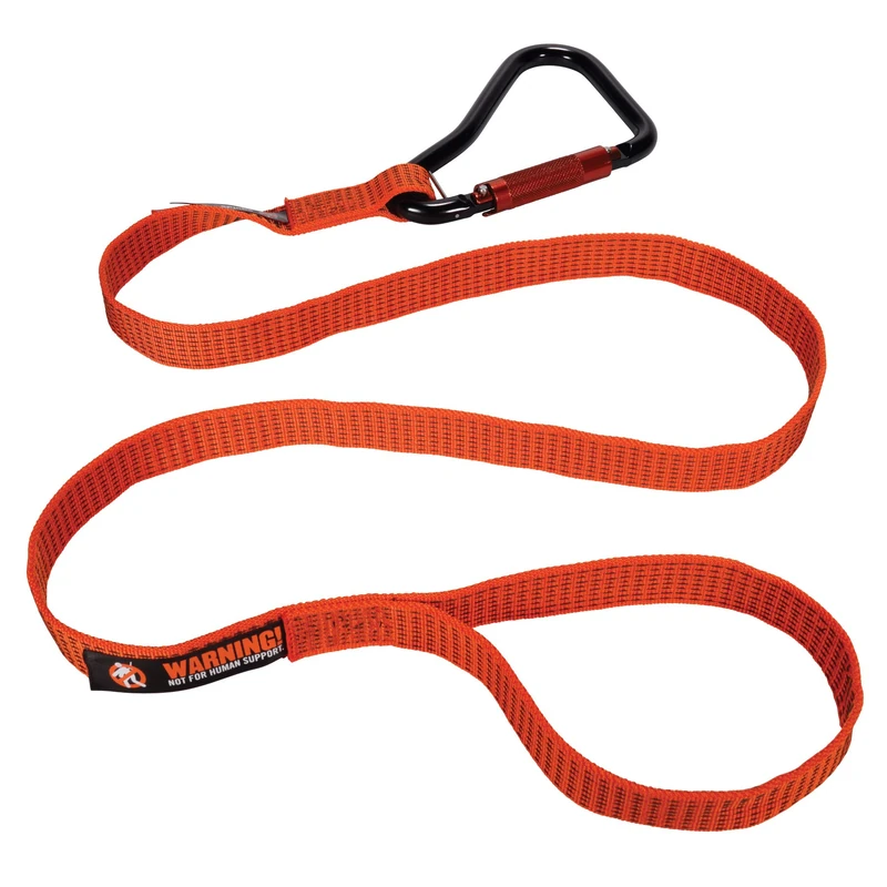 Ergodyne Squids 3148 Heavy Duty Tool Lanyard, Carabiner and Loop End, Tool Weight Capacity 80lbs - Image 1
