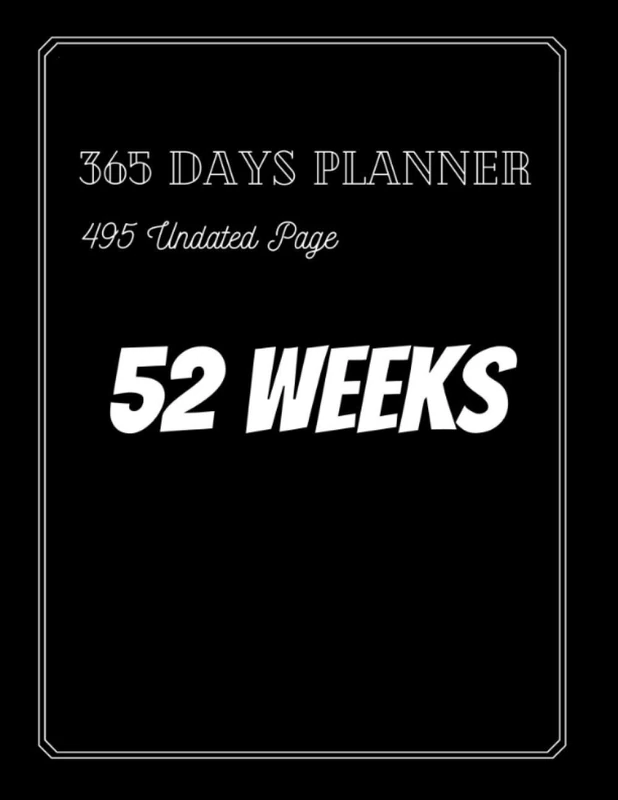 Daily Planner , 385 days, 55 Weeks , With Weekly Notes: 500 Undated Pages , 2021 (Black Cover And Premium Coloured interior)