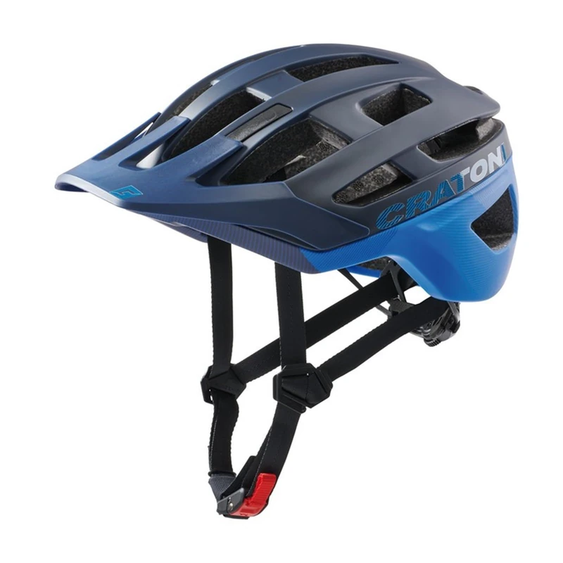 Cratoni Allrace Bicycle helmet Black-Blue M-L 56-61