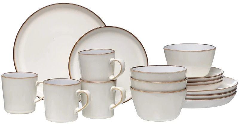 Ritzenhoff & Breker Visby 315912 Crockery Set 16 Pieces White Stoneware