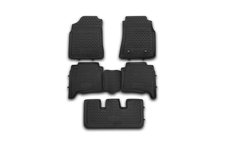 Element Tailored Custom Fit 3D Rubber Floor Mats designed for TOYOTA Fortuner, 2012-present 5 pcs Right hand drive only