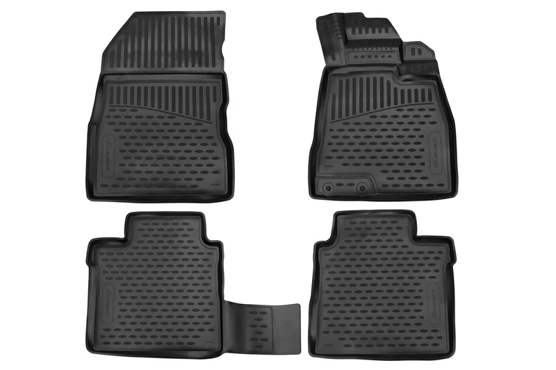 Element 3D Rubber Floor mats designed for NISSAN Note Second generation (E12), 2012-2017 4 pcs.