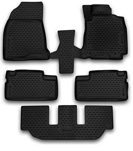 Element Tailored Custom Fit 3D Rubber Floor Mats designed for TOYOTA Wish, 2003-2009, rear wheel drive, 5 pcs Right hand drive only
