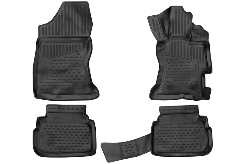 Element Tailored Custom Fit 3D Rubber Floor Mats designed for SUBARU XV, 2012-2017 4 pcs Right hand drive only
