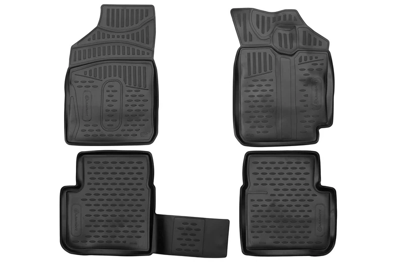 Element Tailored Custom Fit 3D Rubber Floor Mats designed for RENAULT Kwid, 2015-present 4 pcs Right hand drive only