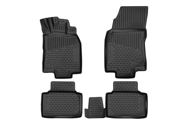Element 3D Rubber Floor mats designed for RENAULT Koleos II generation HC, 2016-present 4 pcs.