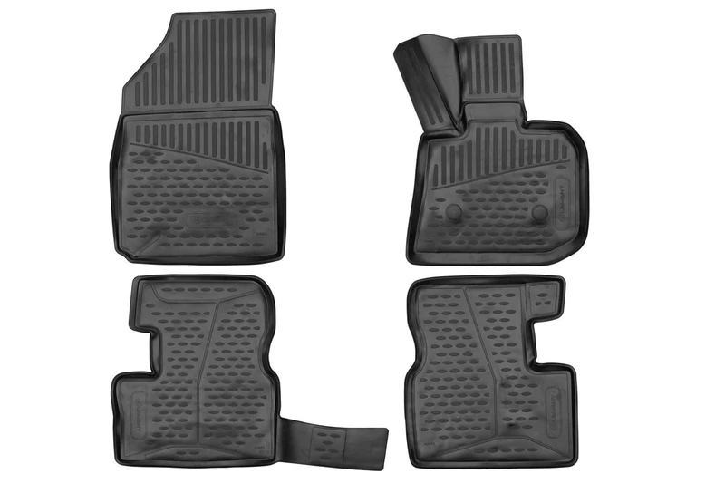 Element Tailored Custom Fit 3D Rubber Floor Mats designed for DATSUN Go, 2015-present, saloon, 4 pcs. Right hand drive only