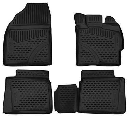 Element Tailored Custom Fit 3D Rubber Floor Mats designed for TOYOTA Prius 30, 2009-2015, 4 pcs Right hand drive only