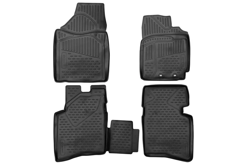 Element 3D Floor mats designed for TOYOTA Etios, 2010-> RH, Hatchback, 4 pcs.