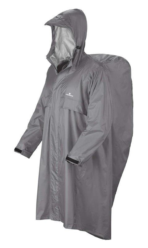 Ferrino Trekker Rain Cape, Man, Grey, L-XL