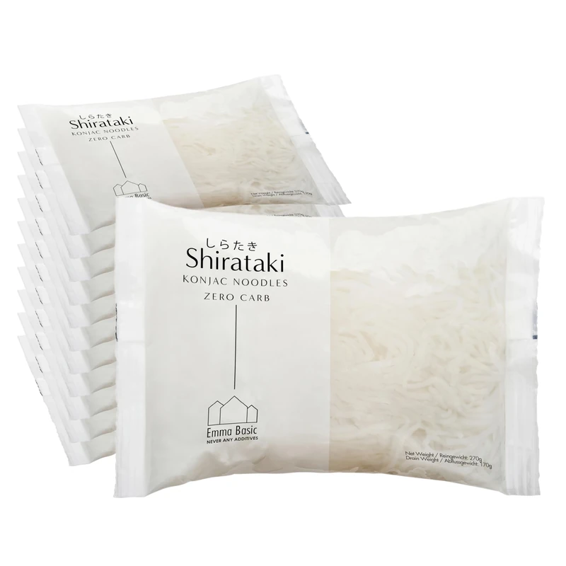 Emma Basic - Shirataki Konjac Noodles 170g (Pack of 12) | Vegan | Gluten Free| Sugar Free | Fat Free | Zero Carbs | Healthy Pasta